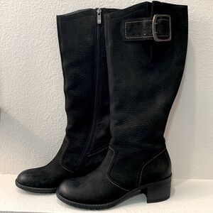 NEW Paul Green Munchen knee high boots Black Handmade Leather Adjustable Sz 9.5